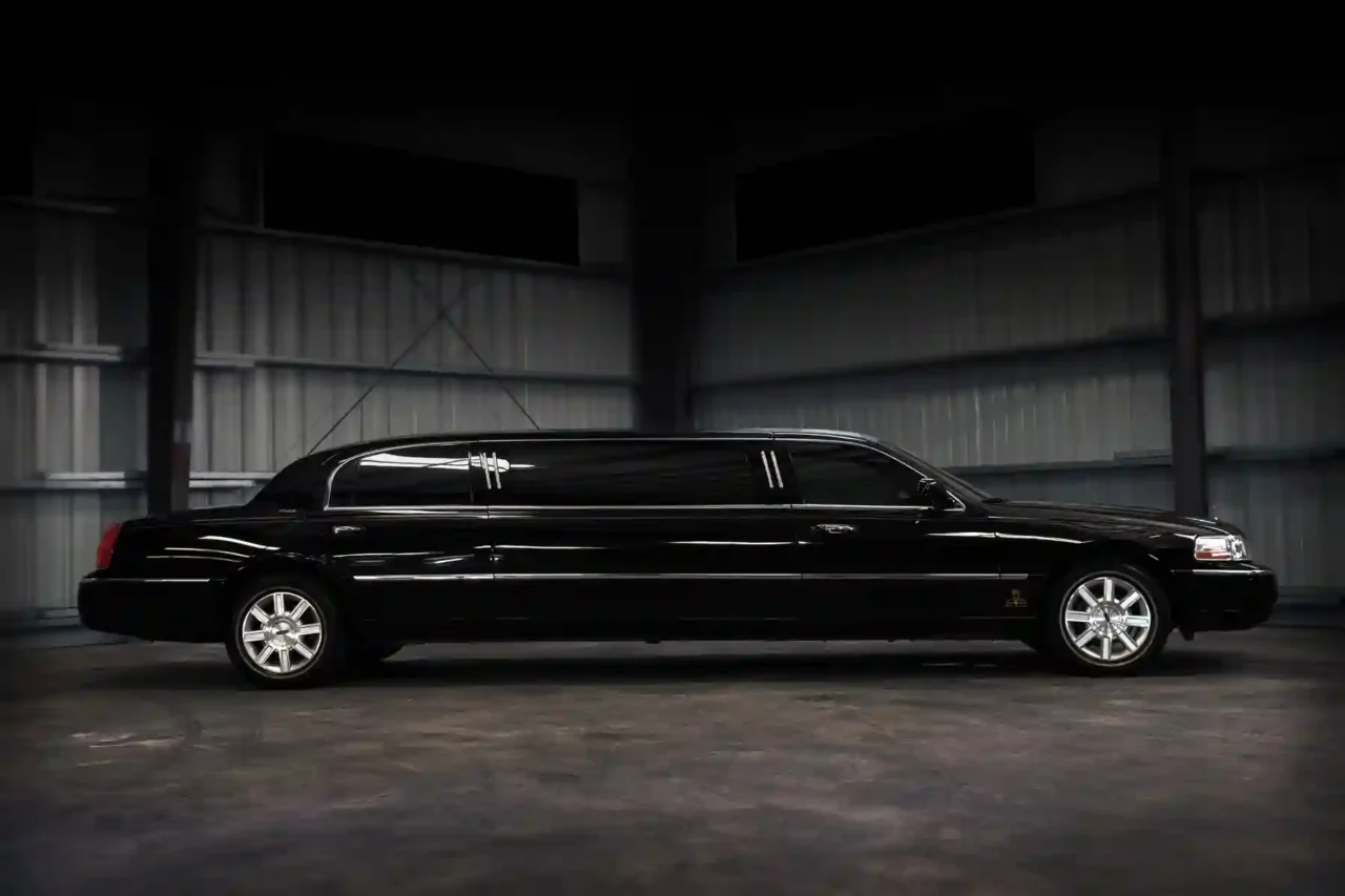 Hiring a Limo Service a black car is parked in a garage (2)  