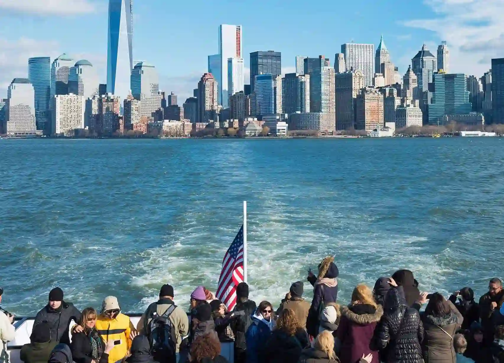 Best New York Tours a group-of people on a boat in the water