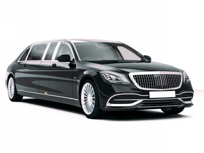 types of limos a black mercedes